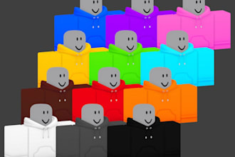make high quality roblox clothing ugc accessories for r15 r6 roblox avatar