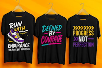 create custom typography t shirt design in bulk