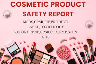 create analyzed cpsr,msds,sds,pif,coa,cpnp,product label amazon usa,uk and eu