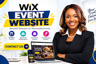 wix event website for weddings festivals parties or corporate events wix website