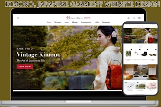 build kimono clothing website japanese garment shopify store kimono yukata store