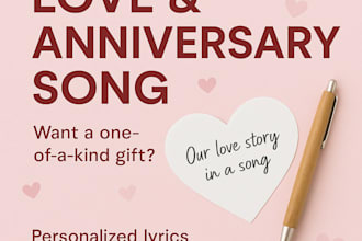 write a custom love or anniversary song