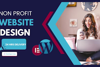 create a non profit website or charity website using elementor pro