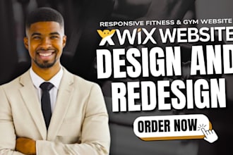 design or redesign wix website for gym fitness health workout yoga sports coach