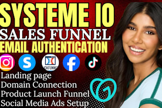 design systeme io sales funnel systeme io landing page connect systeme io domain
