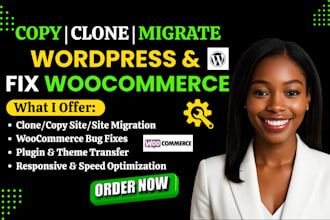 migrate wordpress site, clone duplicate wordpress in 24hrs