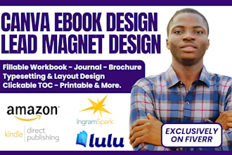 canva ebook design fillable workbook design lead magnet journal for amazon kdp