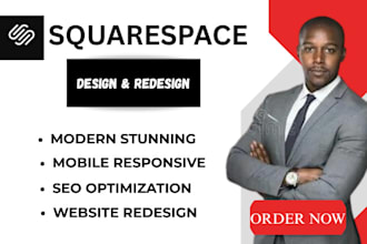 design, redesign and build squarespace website development