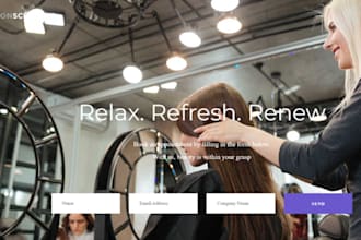 design wix salon, spa, wellness, beauty website