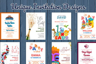 design custom wedding, birthday, party digital invitation canva template designs
