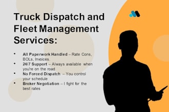provide dispatch truck and manager fleet of your company