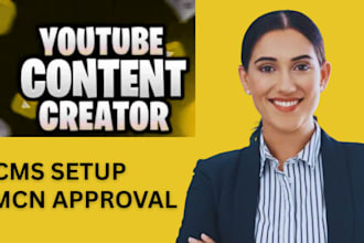 set up youtube cms mcn, get full ownership monetization