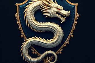 do luxury dragon logo in 24 hours