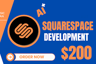 set up design redesign and fix square space website and store