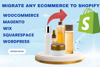 migrate woocommerce to shopify magento, wix, squarespace, wordpress to shopify