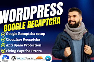 setup wordpress google recaptcha cloudflare captcha v2 contact form validation