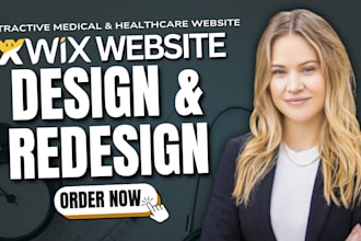 design, redesign wix medical website for a hospital clinic, healthcare pharmacy