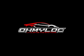 design rental cars agency logo