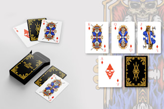 design exclusive playing cards for poker, custom cards