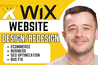 do wix website design, redesign wix website, wix website SEO, wix online store