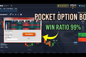 code pocket option automated script, indicator and strategy for options