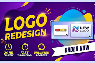 fix, revamp, modify, alter, edit, redesign your current logo