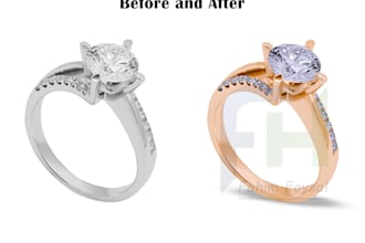 background removal and jewelry retouching for product images