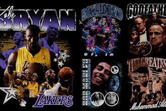 design 90s bootleg tshirt graphics for your brand or merch