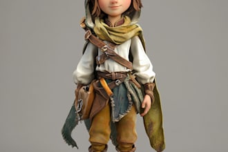 create 3d pixar style cartoon character, avatar, animation,