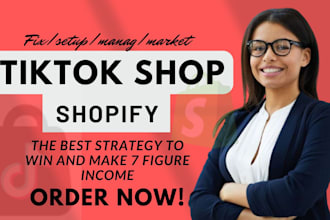 fix tiktok shop setup USA tiktok shop non USA shopify ads marketing manager