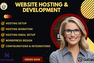 build hostinger website design bluehost godaddy wordpress woocommerce website