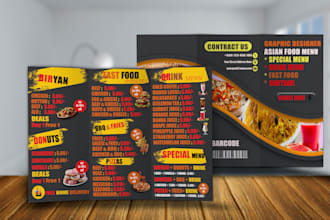 design luxury  trifold bifold flyer design for your business