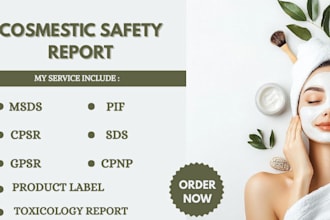 prepare cosmetic product safety report cpsr for cosmetic pro