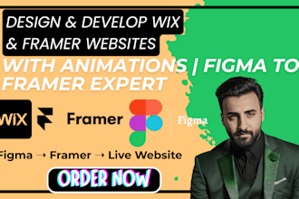 design develop wix framer websites with animations figma to framer