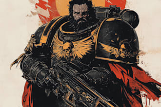 draw warhammer illustration based on your description