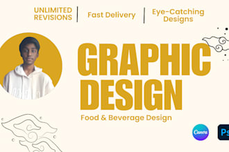 design food flyer, restaurant menu, or beverage ad poster