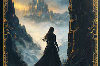 create a stunning fantasy or scifi book cover for you