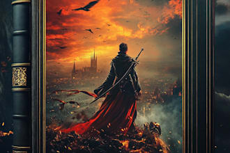 design best selling fantasy book cover for you