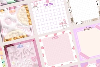 design sticky notes, notepad ,notebook and memo