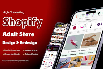 design converting adult shopify store,  7 figure adult toys, lingerie website