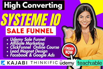 design system io udemy sale funnel, affiliate marketing course landing  page