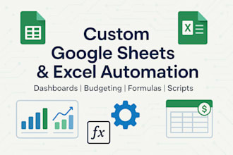 create custom excel spreadsheet template, google sheet, finance, budget planner
