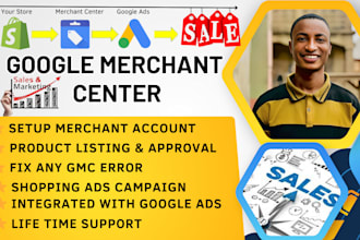 setup google merchant center with shopping ads campaign fix gmc error
