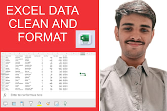 clean and format excel data