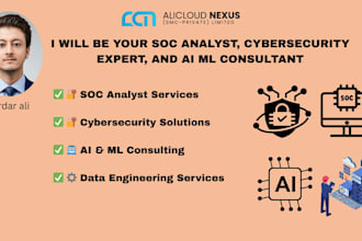 provide monthly soc analyst and cybersecurity support