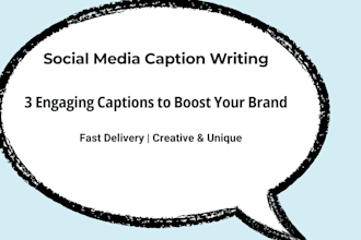 write social media captions that engage
