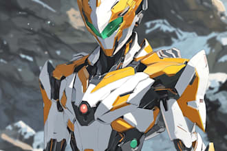 design spectacular robots and friendship portrait