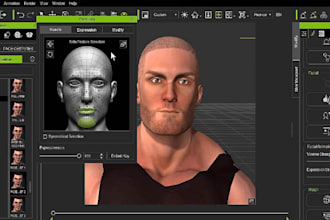 character modeling, rigging for reallusion iclone, cc4, iclone 8, retextur, xgen