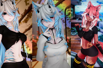 vrchat avatar anime vrc avatar vrchat booth avi furry nsfw avatar vtuber model