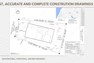 draw architectural structural mechanical electrical plumbing construction permit